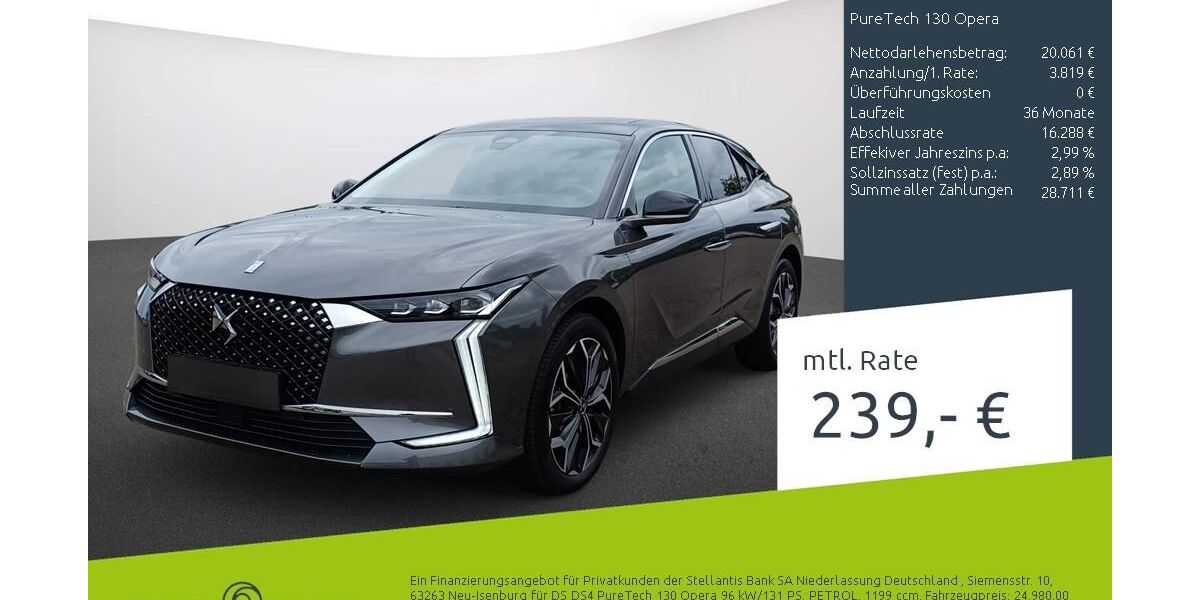 DS Automobiles DS4 20.200 km 23.222 &euro; Dortmund 44263