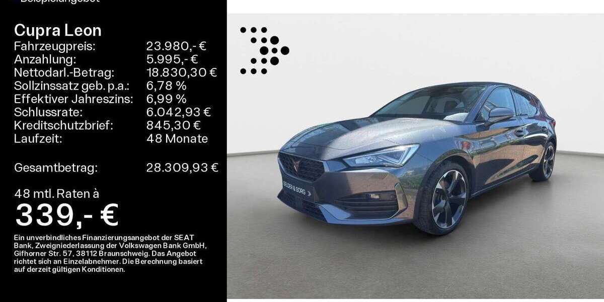 Cupra Leon 34.500 km 23.980 &euro; Lichtenfels 96215