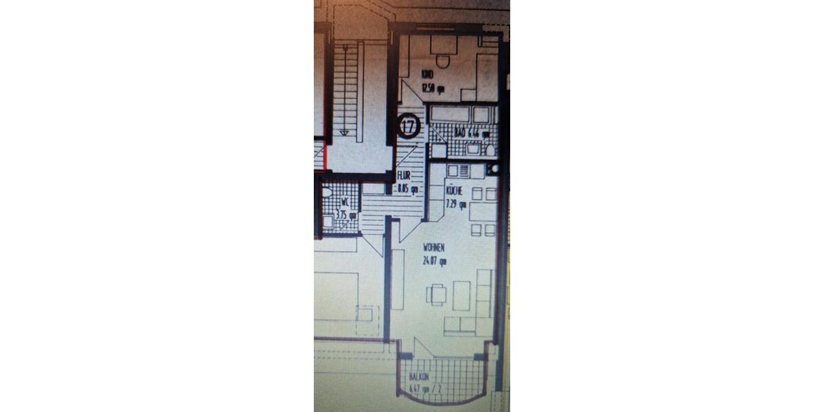 Helle renov. 3-Zimmer Dachgeschosswohnung mit Balkon in Leimen 3 zimmer