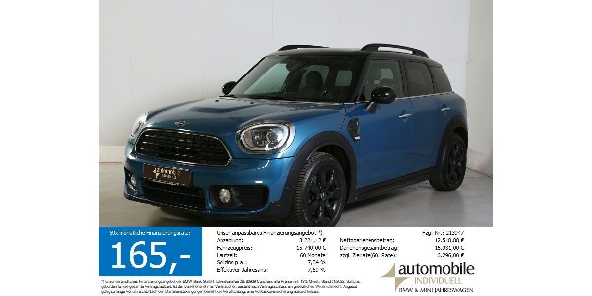 Mini Countryman D (Cooper) 126.000 km 15.640 &euro; Paderborn 33100