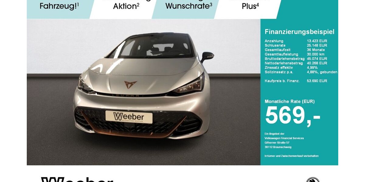 Cupra Born 5.000 km 53.689 € Calw 75365