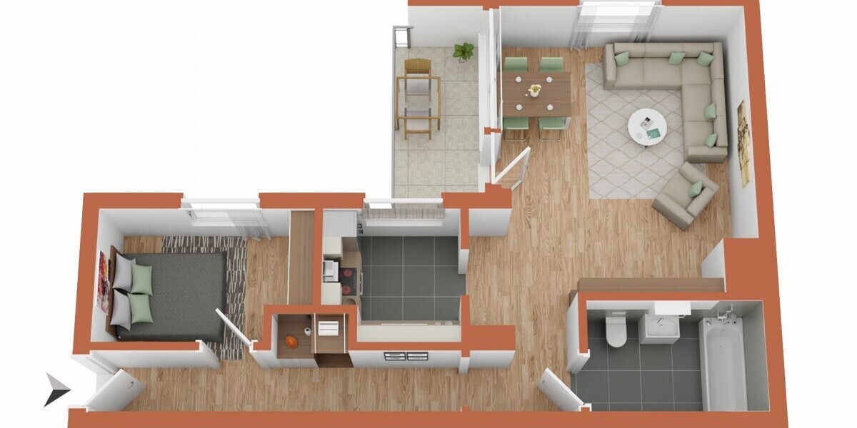 Solide Altersvorsorge für Anleger - vermietete 2 Zimmerwohnung in Freilassing inkl. KFZ-Stellplatz - Etagenwohnung Freilassing Freilassing | Angebot:25231149