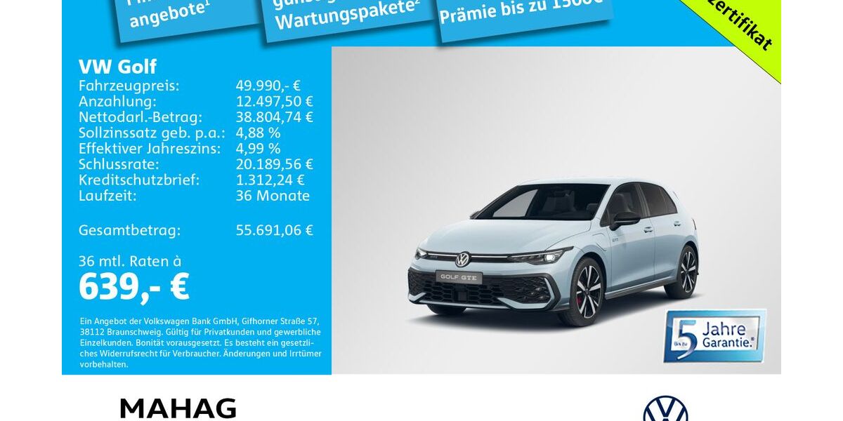 VW Golf 3.000 km 49.990 &euro; München 81825