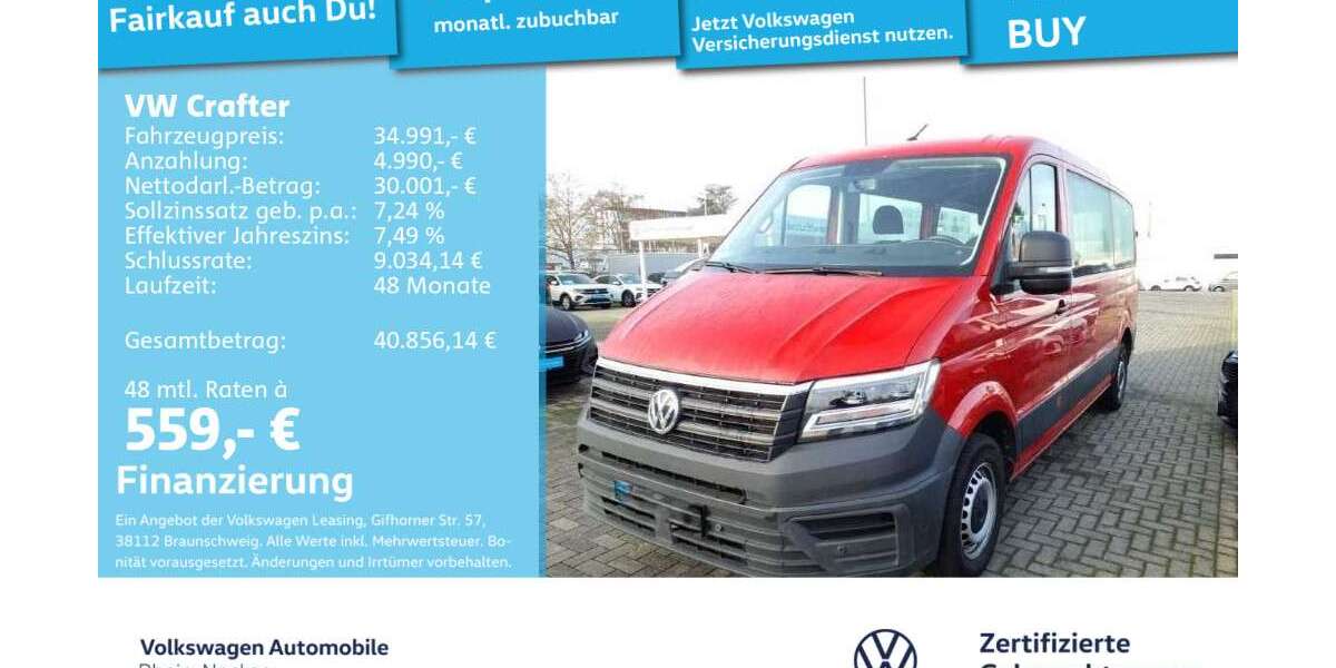 VW Crafter 34.314 km 34.991 &euro; Mannheim 68309