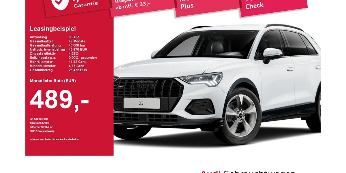 Audi Q3 2.137 km 45.960 &euro; Plattling 94447