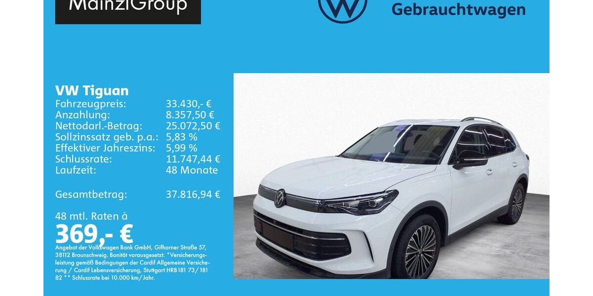 VW Tiguan 17.300 km 33.430 &euro; Feldkirchen/Westerham 83620