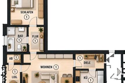 Wohnung Bad Sassendorf - 2 Zimmer, 70 m&sup2;, 750&euro; | Angebot:27602830