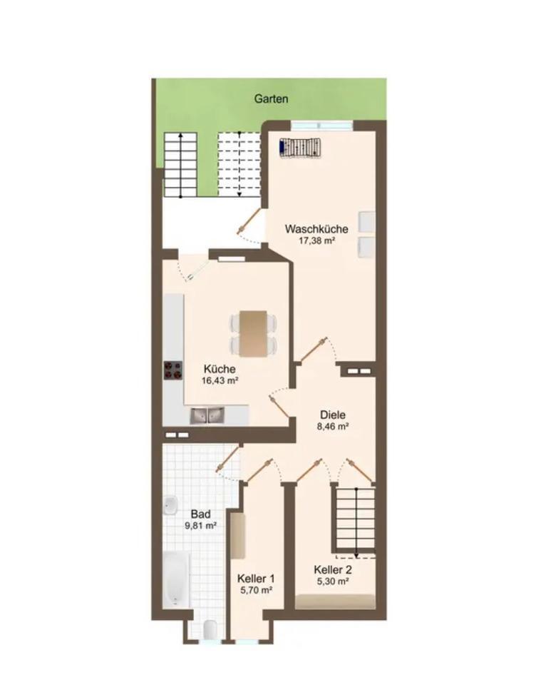Jugendstil. 4 Apartments. Zentral. viel Potential. Provisionsfrei