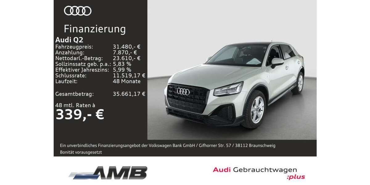 Audi Q2 6.770 km 31.480 &euro; Borna 04552