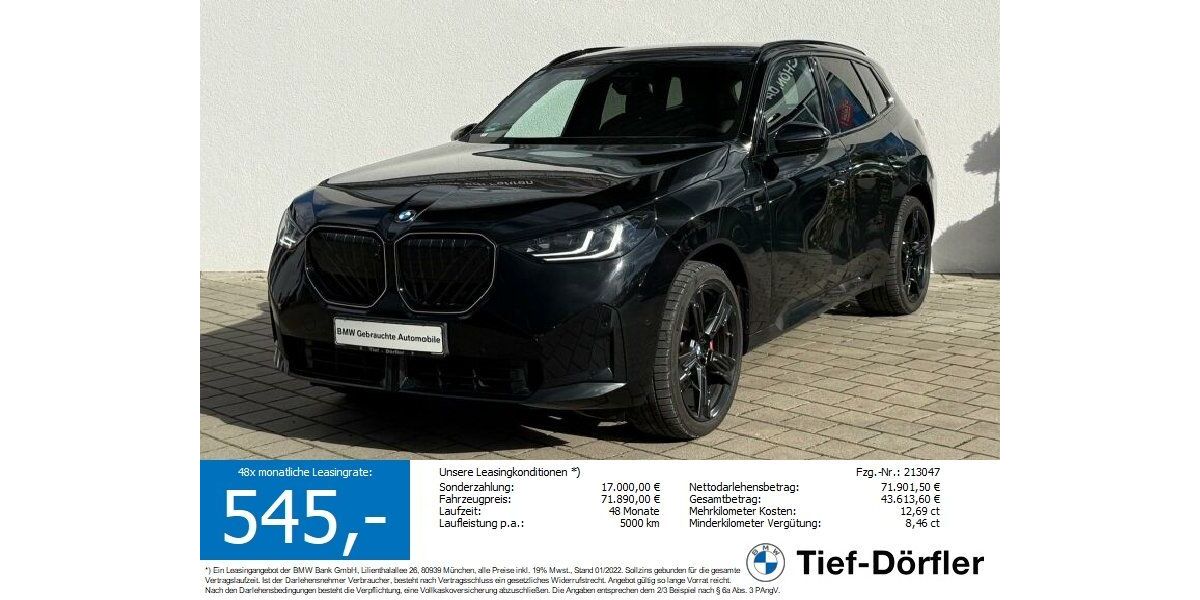 BMW X3 13.640 km 70.590 &euro; Marktsteft 97342