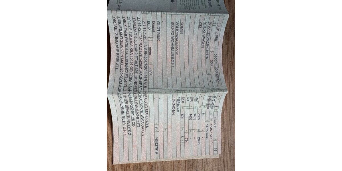 VW T3 andere 100.180 km 11.500 &euro; Rethwisch 18211