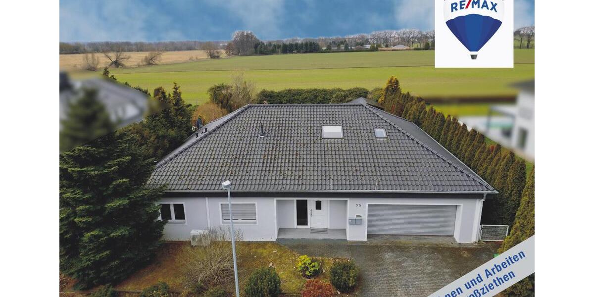 Leben und Arbeiten in Großziethen – Zweifamilienhaus mit großem Garten und Gewerbeeinheit 6 zimmer