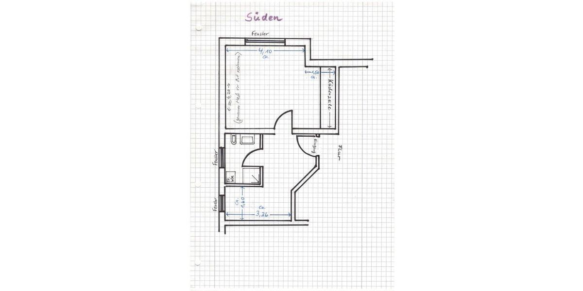 Etagenwohnung Kuchen - 1 Zimmer, 39 m&sup2;, 650&euro; | Angebot:26417217