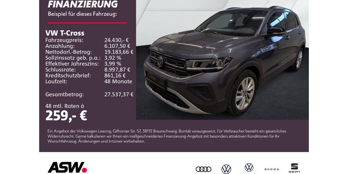 VW T-Cross 25.300 km 24.430 &euro; Weinsberg 74189