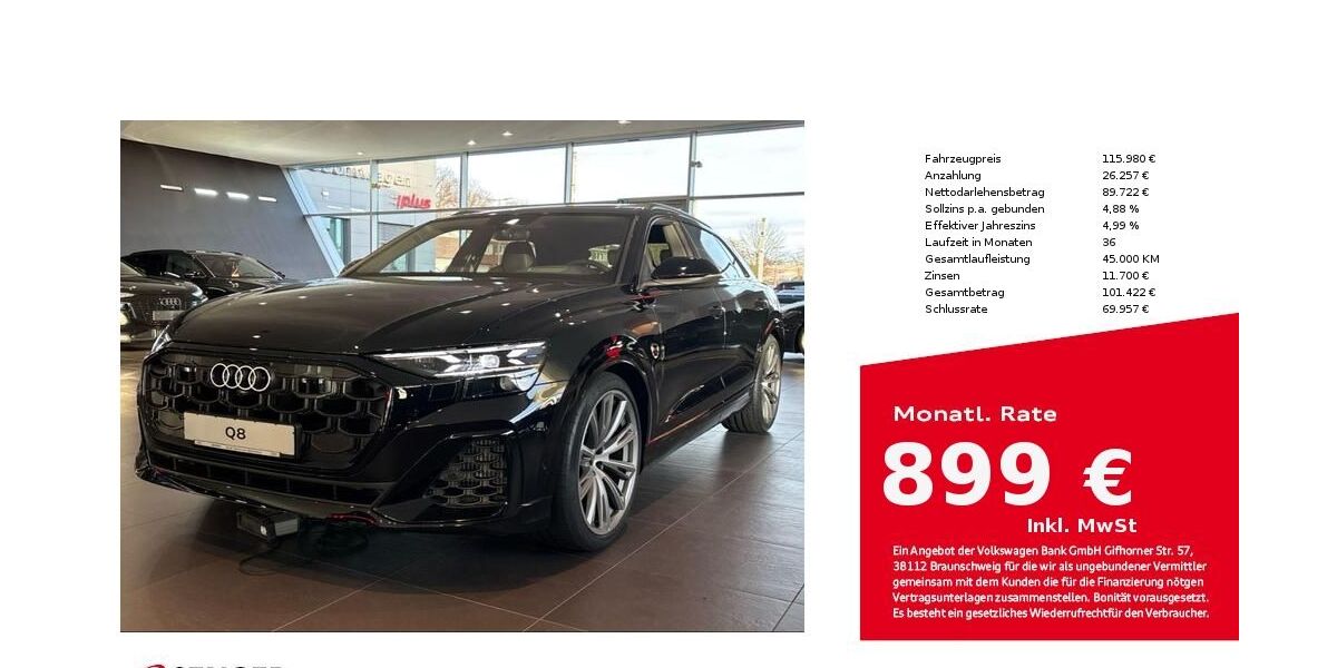 Audi Q8 7.900 km 111.690 &euro; Bielefeld 33609