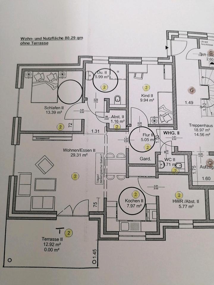 3 Zimmerwohnung, EG, Gäste WC Seniorengerecht in Heide