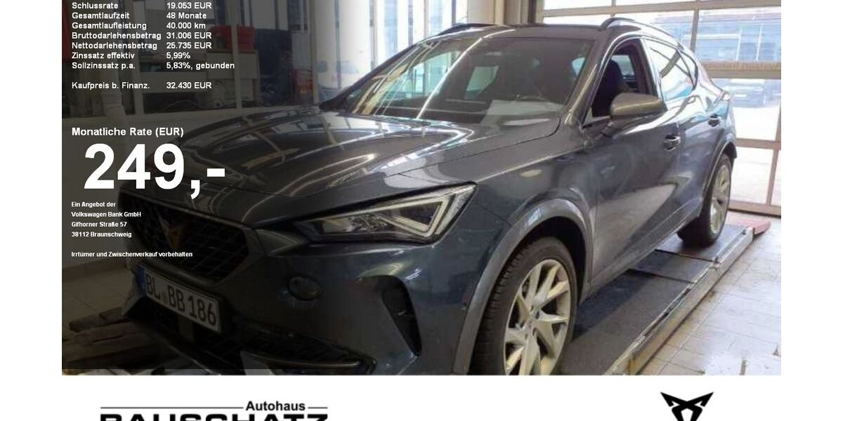 Cupra Formentor 30.193 km 32.430 &euro; Sigmaringen 72488