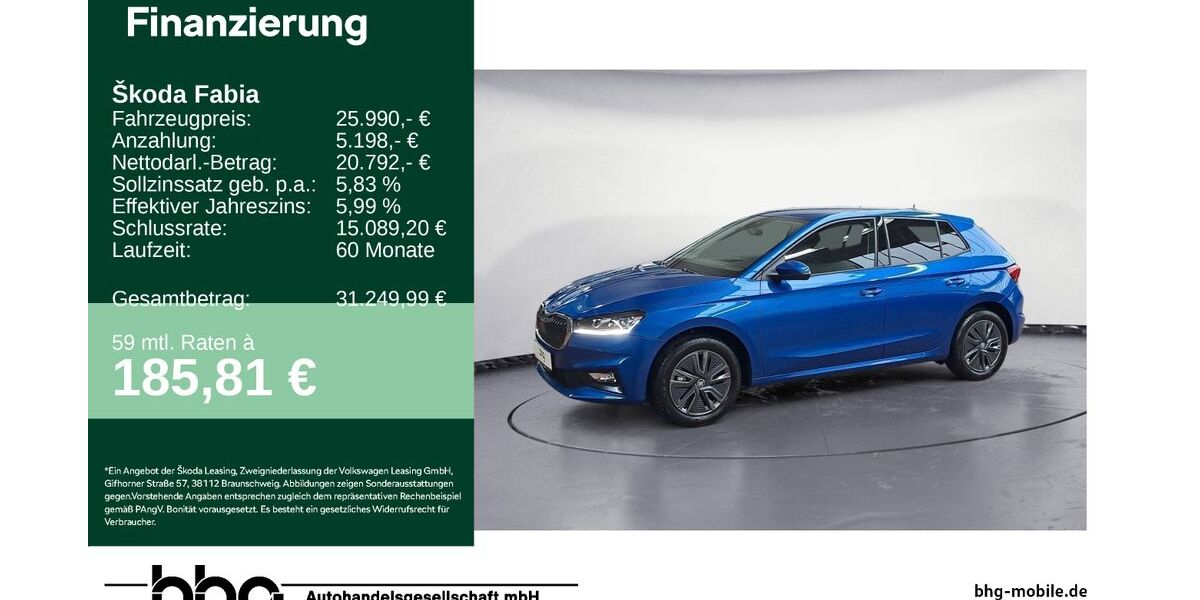 Skoda Fabia 2.085 km 25.990 &euro; Ettlingen 76275