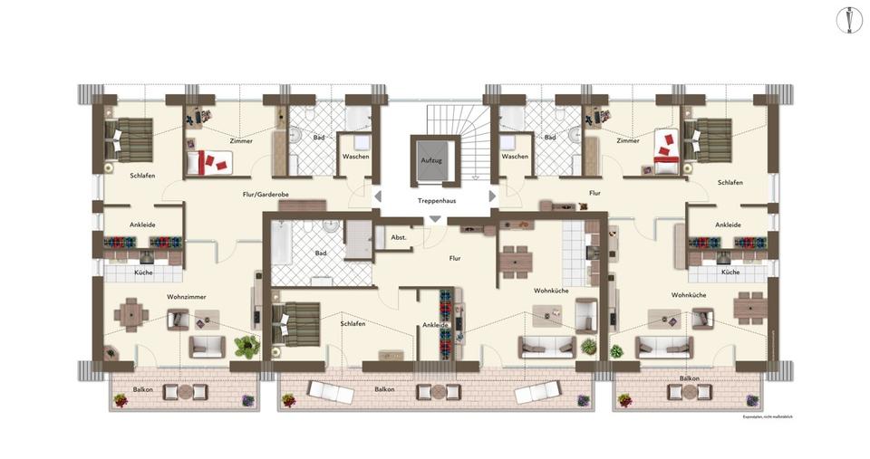Etagenwohnung Loxstedt - 2 Zimmer, 79 m&sup2;, 925&euro; | Angebot:21604466