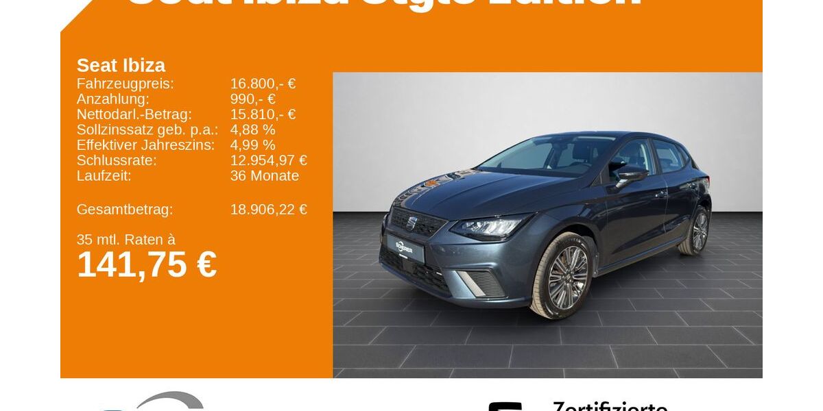 Seat Ibiza 24.610 km 16.600 &euro; Kaiserslautern 67657