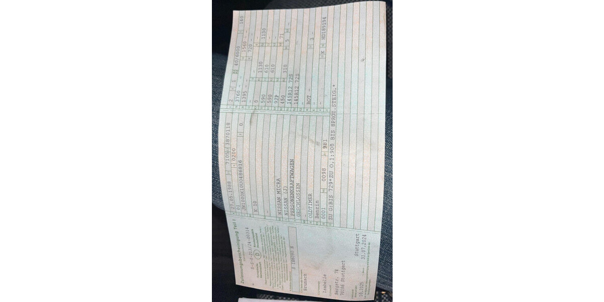 Nissan Micra 120.000 km 1.800 € Stuttgart 70173