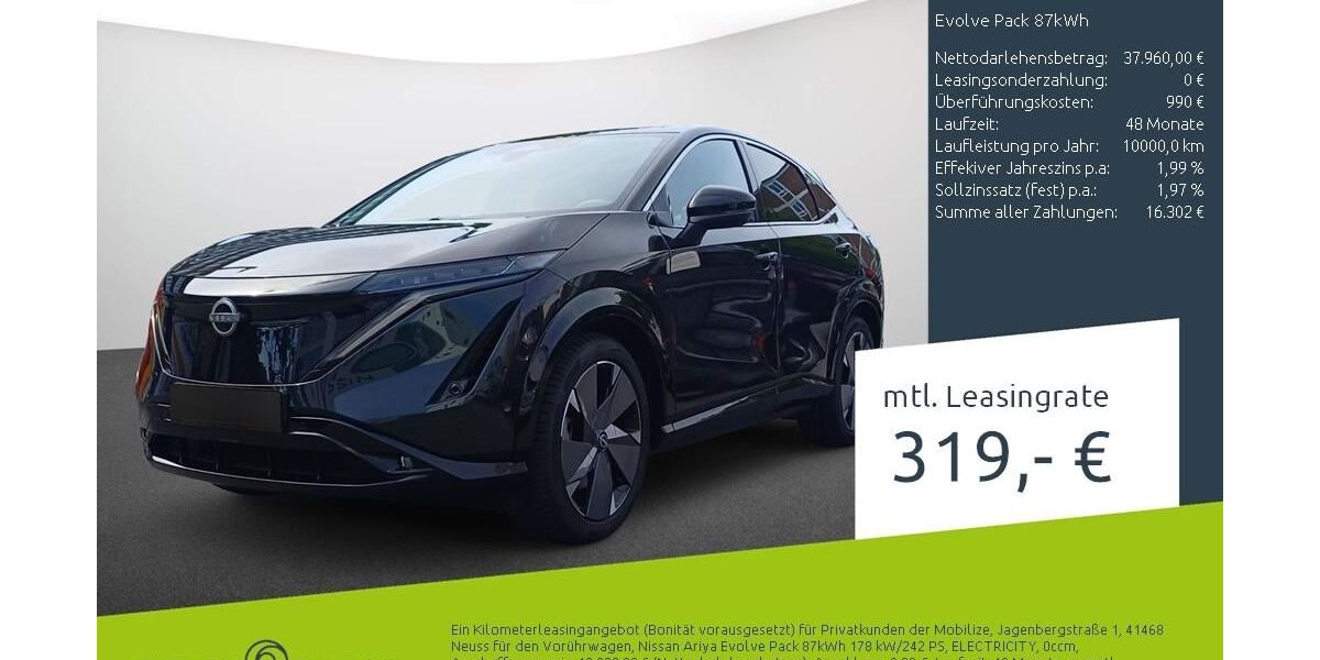 Nissan Ariya 16.500 km 37.880 &euro; Bremen 28207