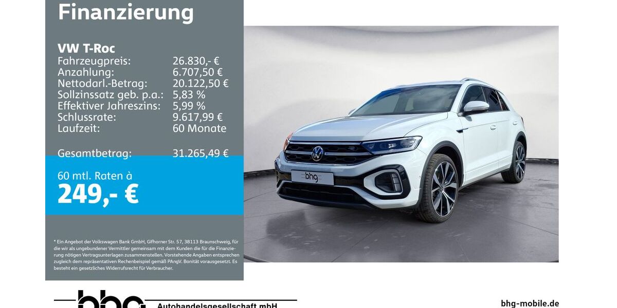 VW T-Roc 23.452 km 26.830 &euro; Albstadt 72458