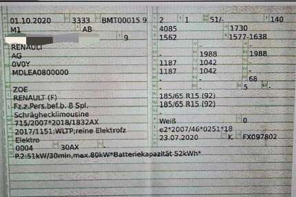 Renault ZOE 40.000 km 10.000 &euro; München, Landeshauptstadt 81549