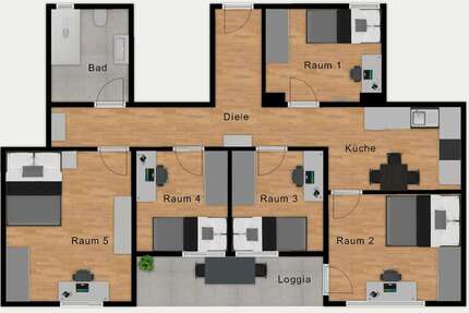 Zimmer Munich Neuperlach - 870&euro; | Angebot:26418370