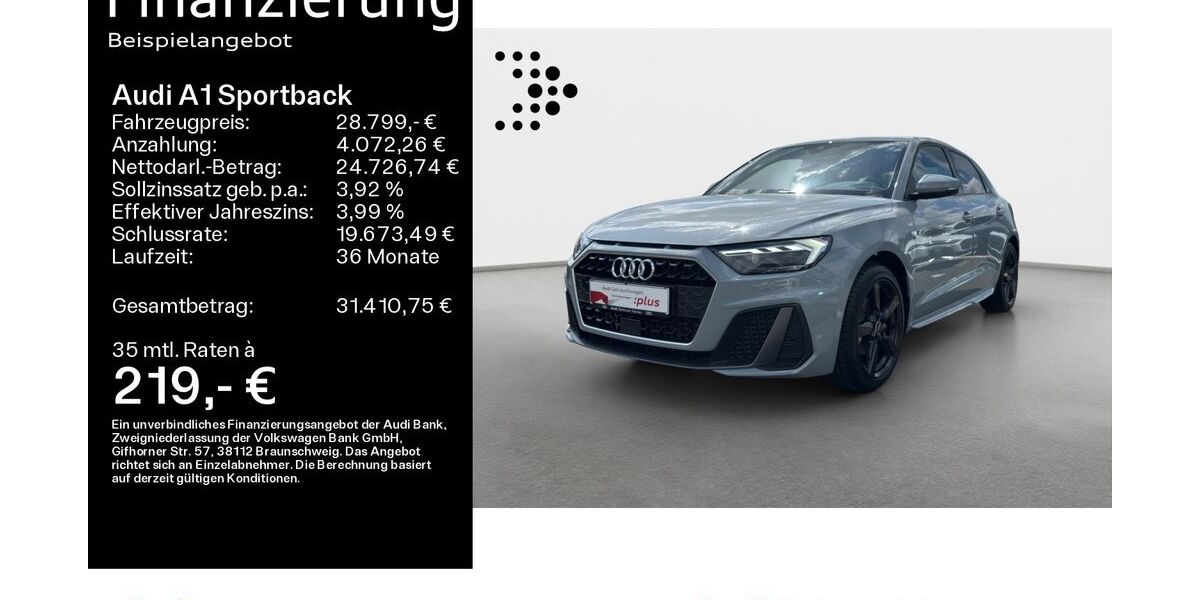 Audi A1 7.400 km 28.799 &euro; Hanau 63452