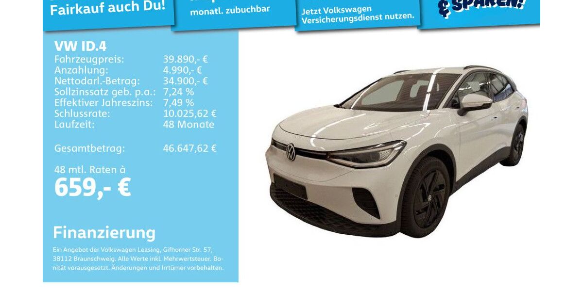 VW ID.4 5.562 km 39.491 &euro; Mannheim 68309