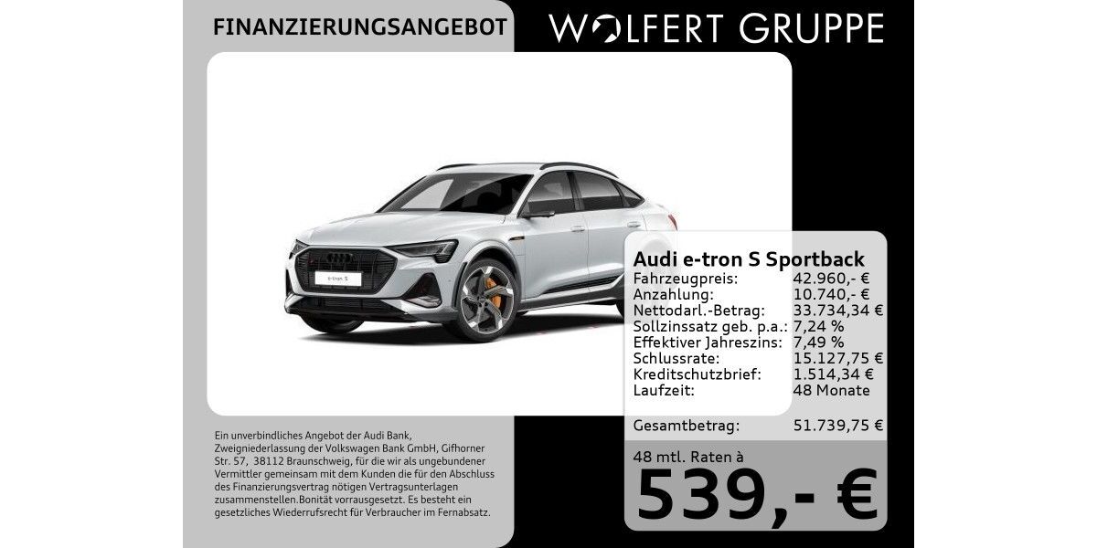 Audi e-tron 50.002 km 42.960 &euro; Großwallstadt 63868