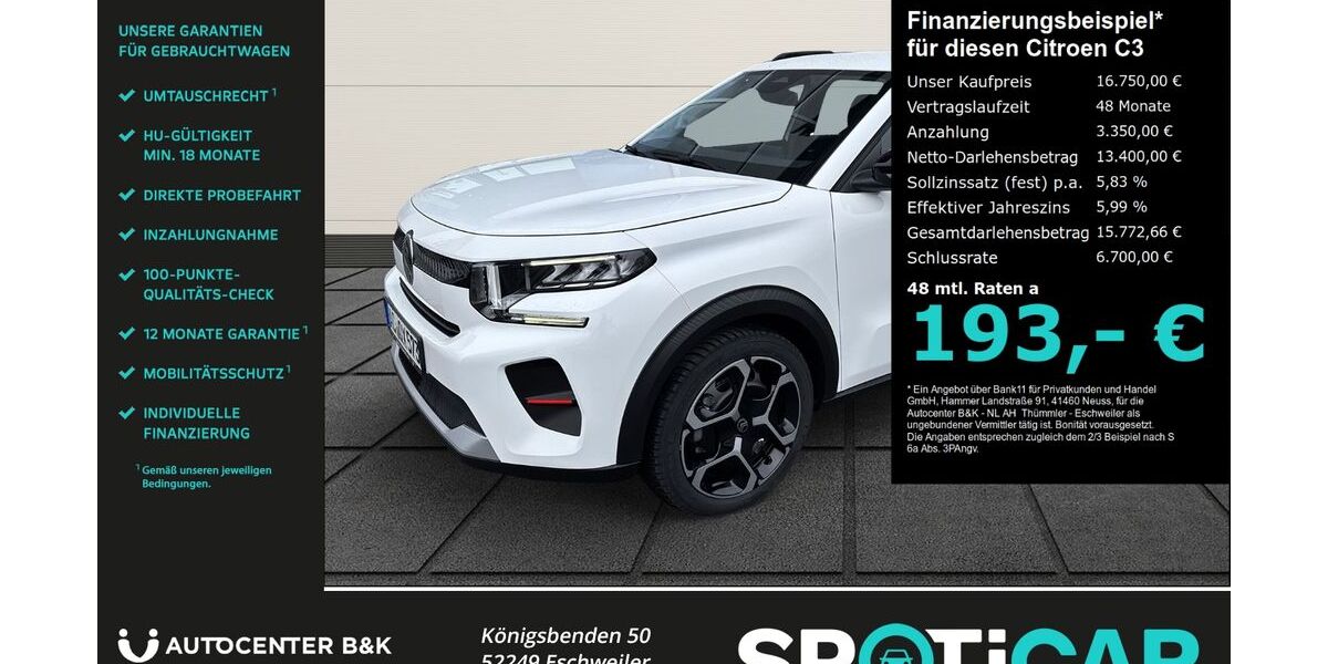 Citroen C3 13.999 km 16.750 &euro; Eschweiler 52249