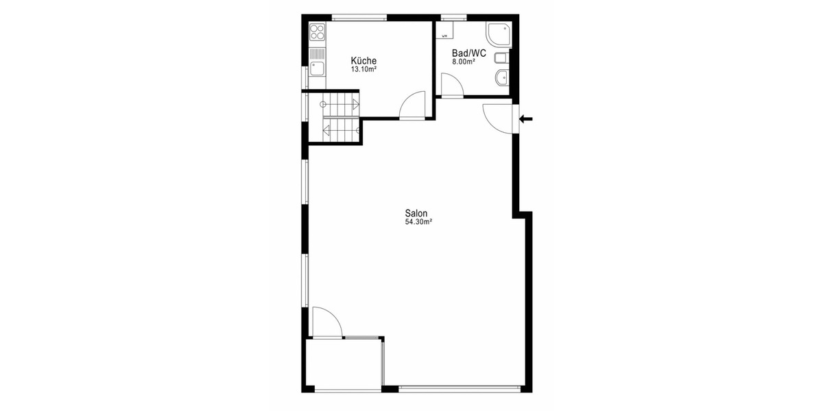 Gewerbeobjekt Kahl - 1 Zimmer, 419.000&euro; | Angebot:25746323