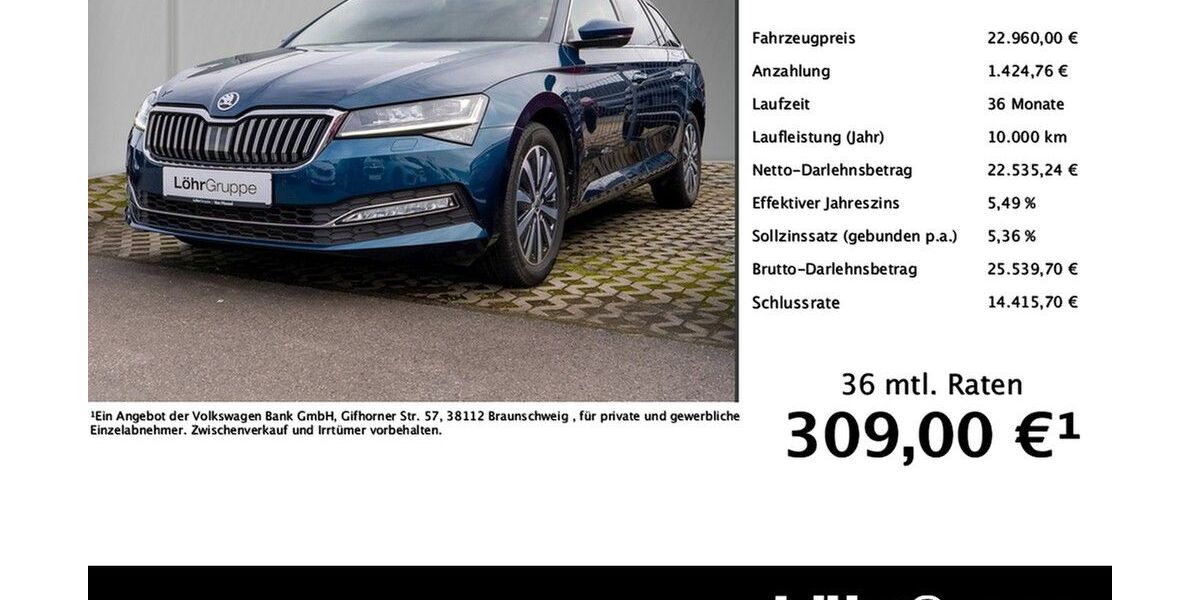 Skoda Superb 92.432 km 22.960 &euro; Trier 54292