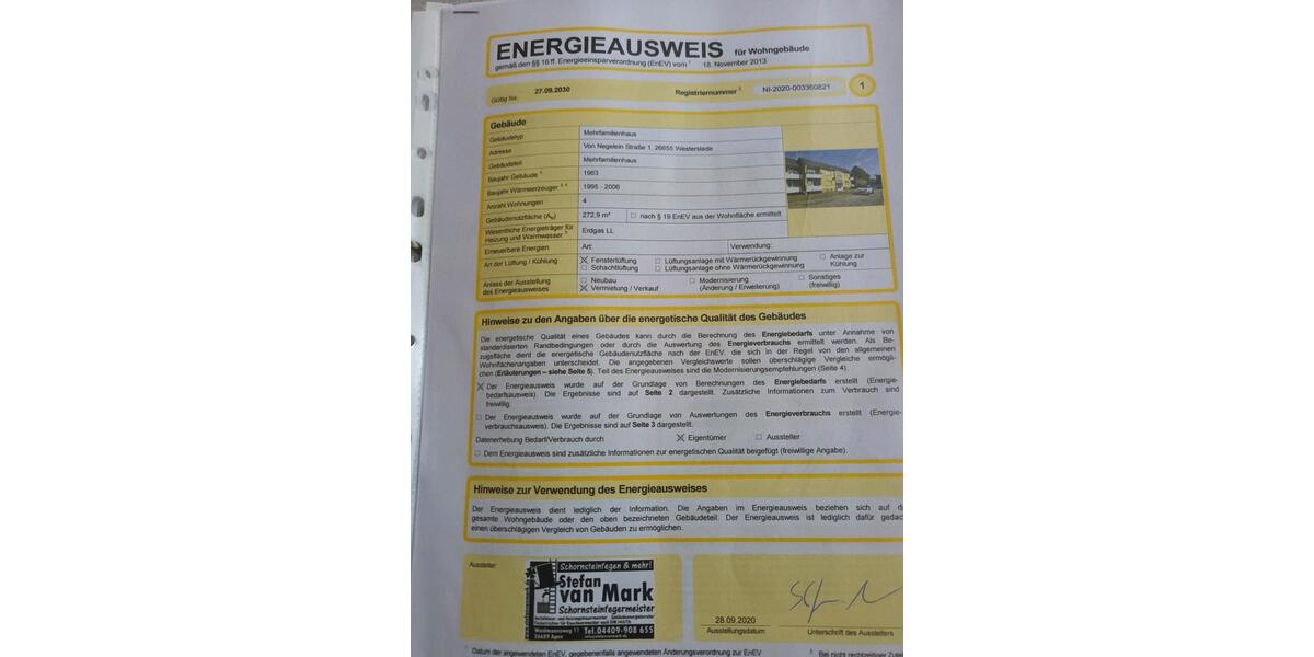 Erdgeschoßwohnung Westerstede - 3 Zimmer, 60 m&sup2;, 120.000&euro; | Angebot:25951206