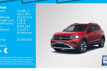VW T-Cross 5.689 km 19.490 &euro; München 80935