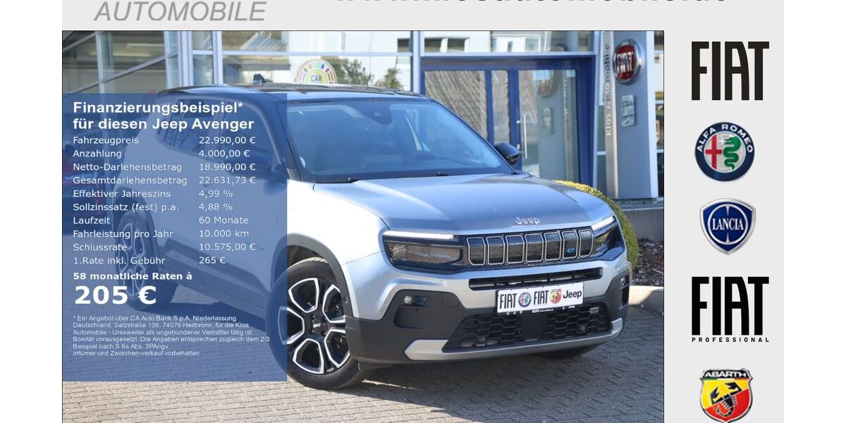 Jeep Avenger 33.474 km 22.990 &euro; Marpingen 66646