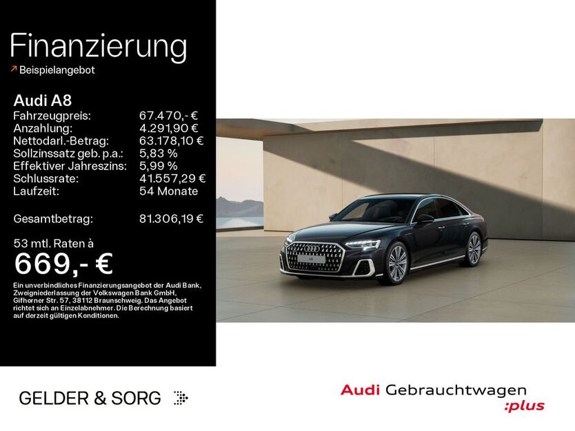Audi A8 25.979 km 67.470 € Schweinfurt 97424