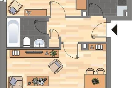 Demnächst frei! 2-Zimmer-Wohnung in Zeven 2 zimmer