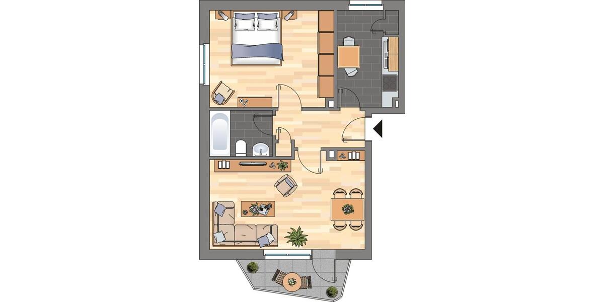 Demnächst frei! 2-Zimmer-Wohnung in Zeven 2 zimmer