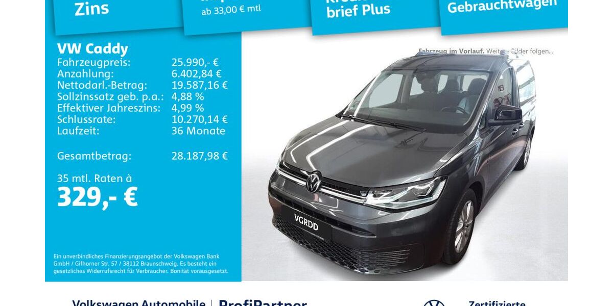 VW Caddy 86.993 km 25.990 &euro; Dresden 01067