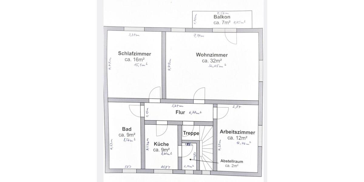 Etagenwohnung Erfurt Johannesvorstadt - 3 Zimmer, 89 m&sup2;, 308.000&euro; | Angebot:26285559
