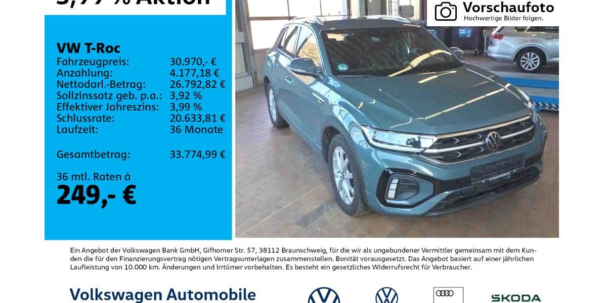 VW T-Roc 40.166 km 30.470 &euro; Leipzig 04277