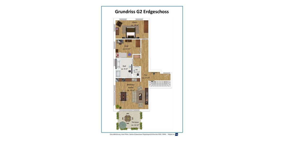Etagenwohnung Kirchheim bei München Kirchheim - 4 Zimmer, 110 m&sup2;, 1.900&euro; | Angebot:26515600