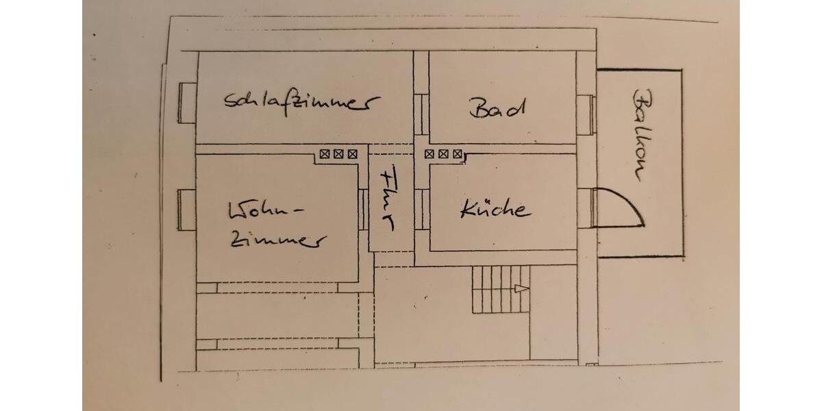 Etagenwohnung Quedlinburg - 2 Zimmer, 58 m&sup2;, 490&euro; | Angebot:26325109