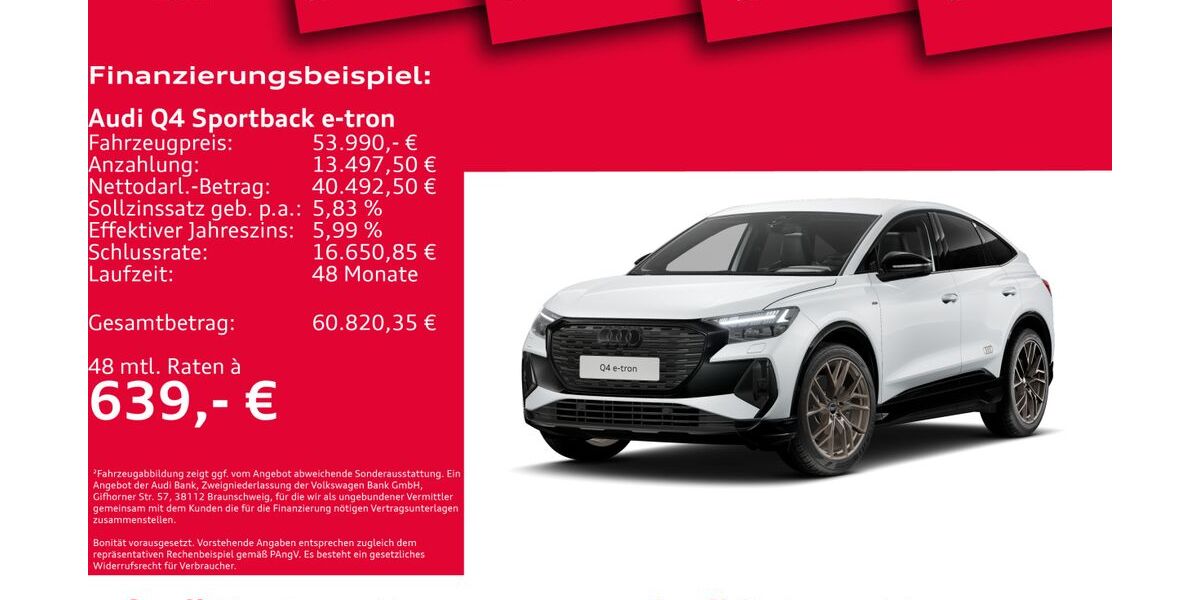 Audi Q4 e-tron 8.400 km 53.450 &euro; Hannover 30179