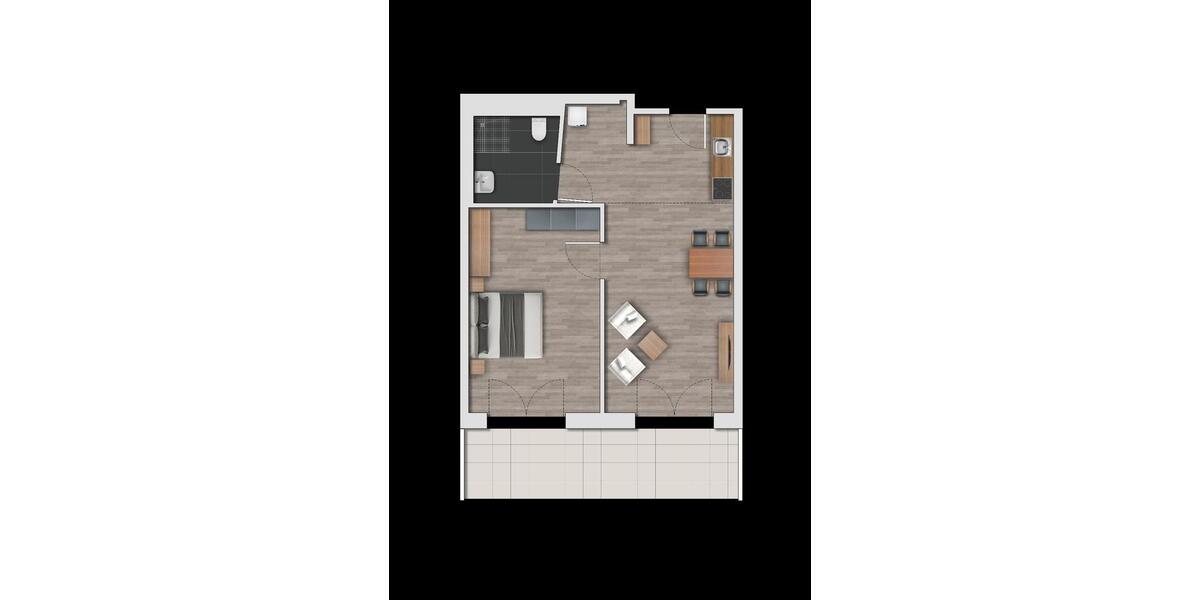 Etagenwohnung Bad Driburg - 2 Zimmer, 44 m&sup2;, 998&euro; | Angebot:18985440