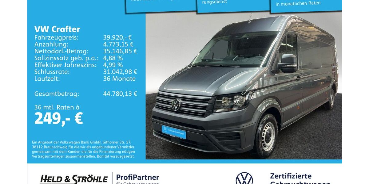VW Crafter 3.175 km 39.920 &euro; Ulm 89079