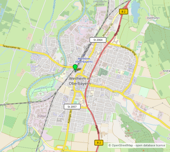Schöne zentrale 4-Zimmer-Stadtwohnung im 1.OG in Weilheim 4 zimmer